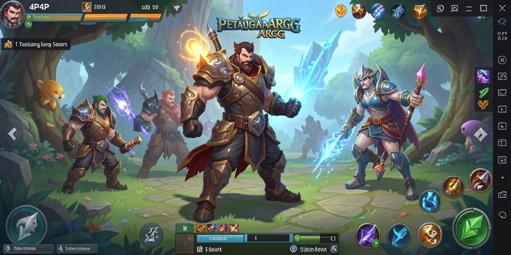 Gameplay ARPG yang epik dan mendebarkan dalam 4P4P.