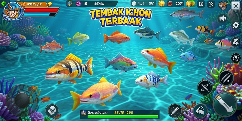 Tampilan gameplay menarik dari 8SVIP saat menembak ikan.