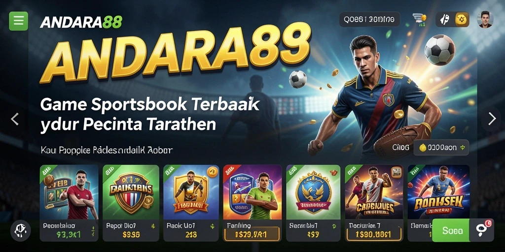 Tampilan menarik dari gameplay Sportsbook ANDARA88.