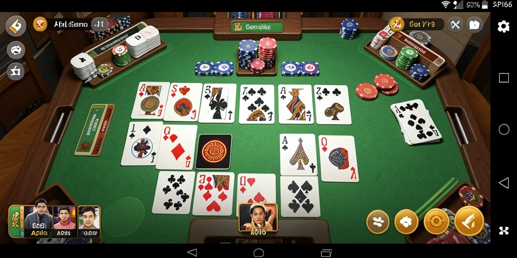 Screenshot gameplay API66, menampilkan keseruan bermain Gaple.