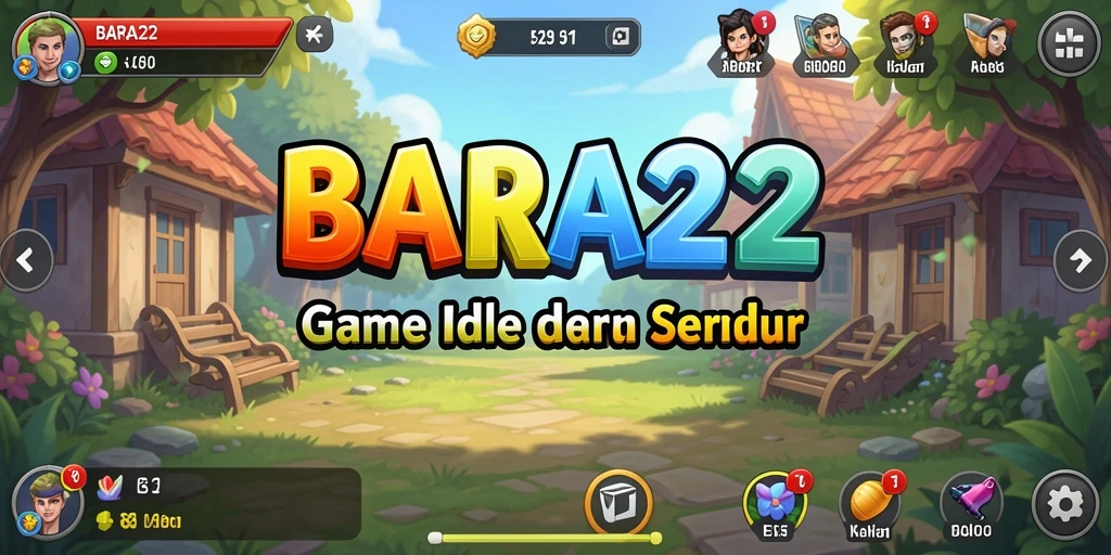 Tampilan UI BARA22 yang menarik saat gameplay Idle.