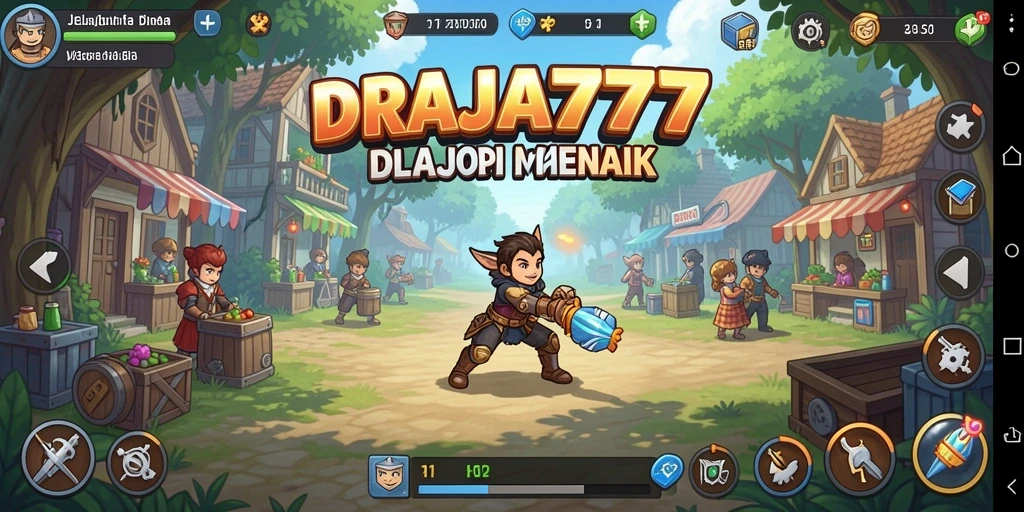 Tampilan menakjubkan dari gameplay DRAJA777 dalam genre Idle.