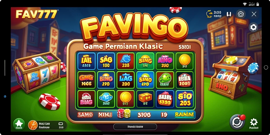 Screenshot utama FAV77 menunjukkan gameplay Bingo yang mendebarkan.
