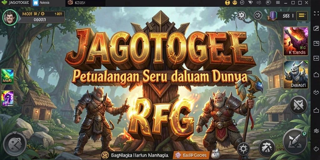 Screenshot gameplay RPG JAGOTOGEL yang menampilkan aksi seru karakter.