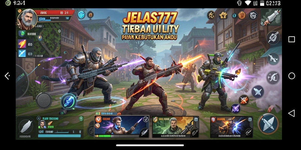 Screenshot utama JELAS777 menampilkan tampilan antarmuka aplikasi Utility.
