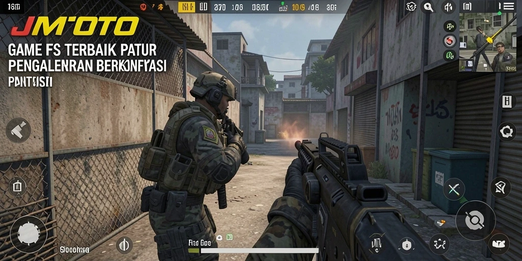 Gameplay JMTOTO yang intens dan menegangkan saat bertempur.