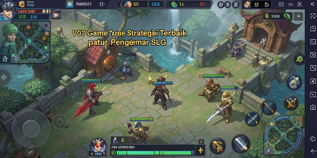 Gameplay seru dalam V07 yang menampilkan strategi pertempuran yang dinamis.