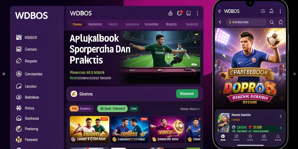 Tampilan gameplay menarik dari aplikasi Sportsbook WDBOS.